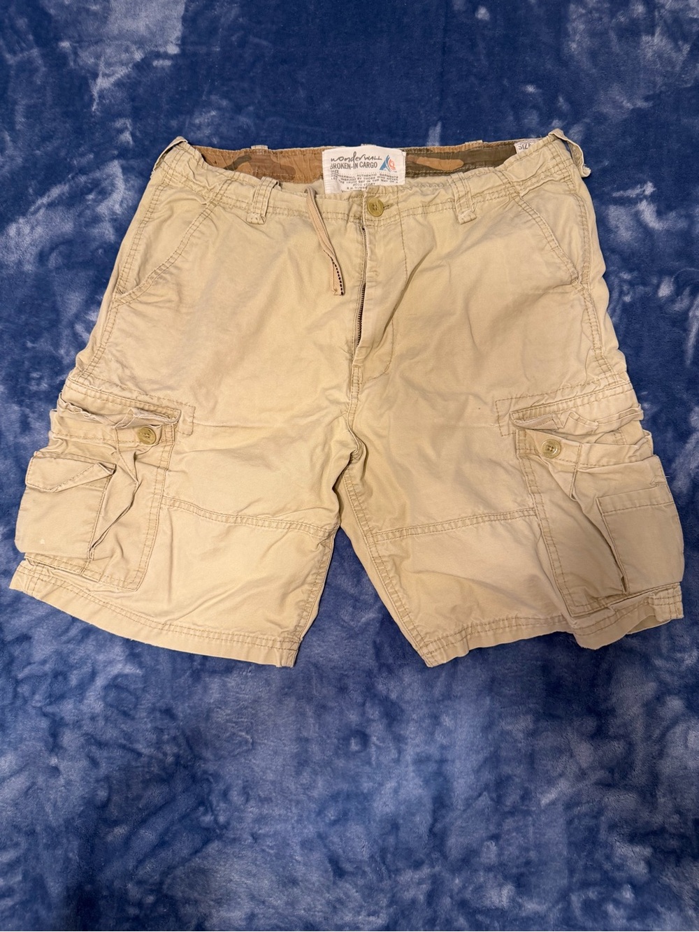 Y2K Wonderwall Broken in Cargo Shorts with Multiple Pockets